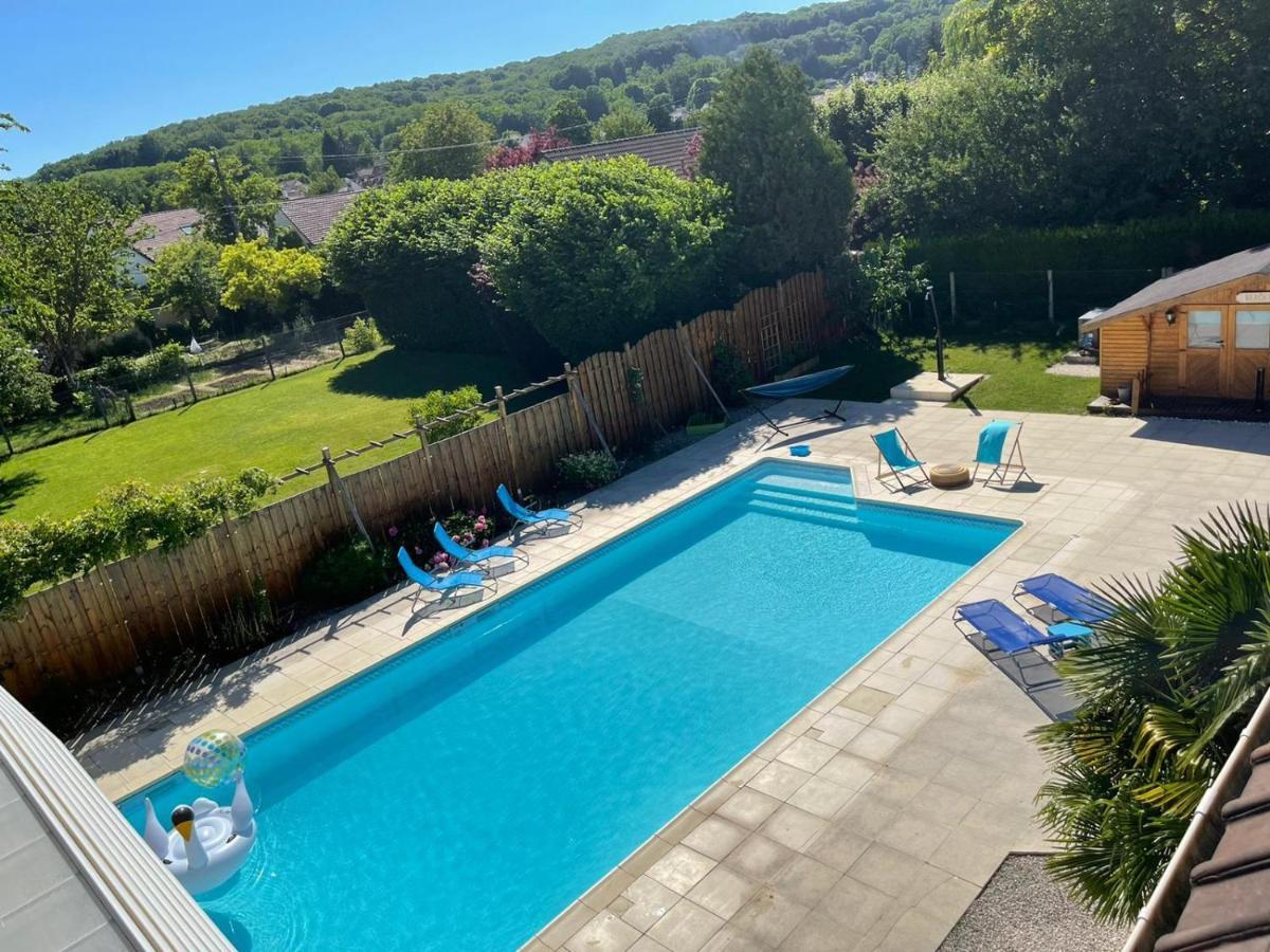L'Annexe- Guest House Avec Piscine Studio Avec Coin Chambre Rosny-sur-Seine Экстерьер фото